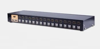 16 Ports HDMI Auto USB 2.0 KVM Switch Keyboard Mouse Switcher full HD 1080P Remote control, Metal, include cables MT-2116HL
16 Ports HDMI Auto USB 2.0 KVM Switch Keyboard Mouse Switcher full HD 1080P Remote control, Metal, include cables MT-2116HL