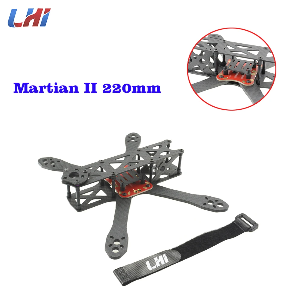 Martian II 220 220mm 4mm Arm Carbon Fiber frame kit w/ PDB For FPV Racing for 2205 2305 Brushless motor 20A 30A ESC drone frames
Martian II 220 220mm 4mm Arm Carbon Fiber frame kit w/ PDB For FPV Racing for 2205 2305 Brushless motor 20A 30A ESC drone frames