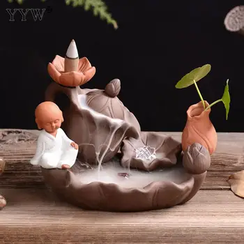 Lotus Incense Burner Holder Backflow Incense Cones Holder Aroma Oud Censer Incenso Lovely Doll Home Decor With Small Plant Vase
Lotus Incense Burner Holder Backflow Incense Cones Holder Aroma Oud Censer Incenso Lovely Doll Home Decor With Small Plant Vase