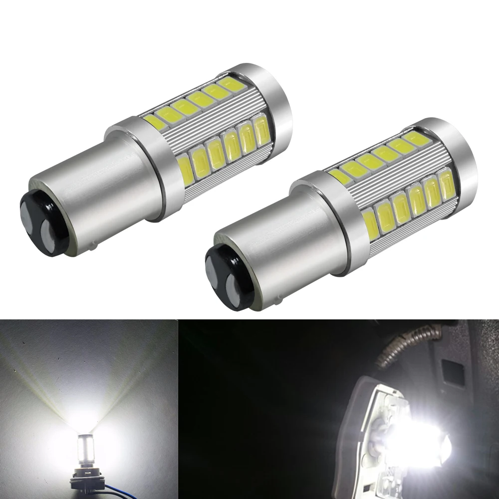 1x Car LED 1157 33 SMD Signal Lamp Brake P21W/5W BAY15D LED Vehicle Day Light 12V 6000K Tail Bulb Super Bright
1x Car LED 1157 33 SMD Signal Lamp Brake P21W/5W BAY15D LED Vehicle Day Light 12V 6000K Tail Bulb Super Bright