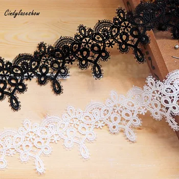3Yards Black White Polyester Embroidered Fabric Lace Trim Ribbon Handmade DIY Sewing Supplies Craft For Costume Decoration Trims
3Yards Black White Polyester Embroidered Fabric Lace Trim Ribbon Handmade DIY Sewing Supplies Craft For Costume Decoration Trims