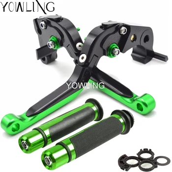 Motorcycle Adjustable Brake Clutch Levers Handlebar Hand Grips For Kawasaki NINJA 650R ER6F ER6N ER-6N VERSYS 650 2006 2007 2008