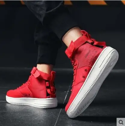 2019 new men's shoes high to help small white shoes men's autumn tide shoes wild canvas sports casual shoes JUNSHANANGEL
2019 new men's shoes high to help small white shoes men's autumn tide shoes wild canvas sports casual shoes JUNSHANANGEL