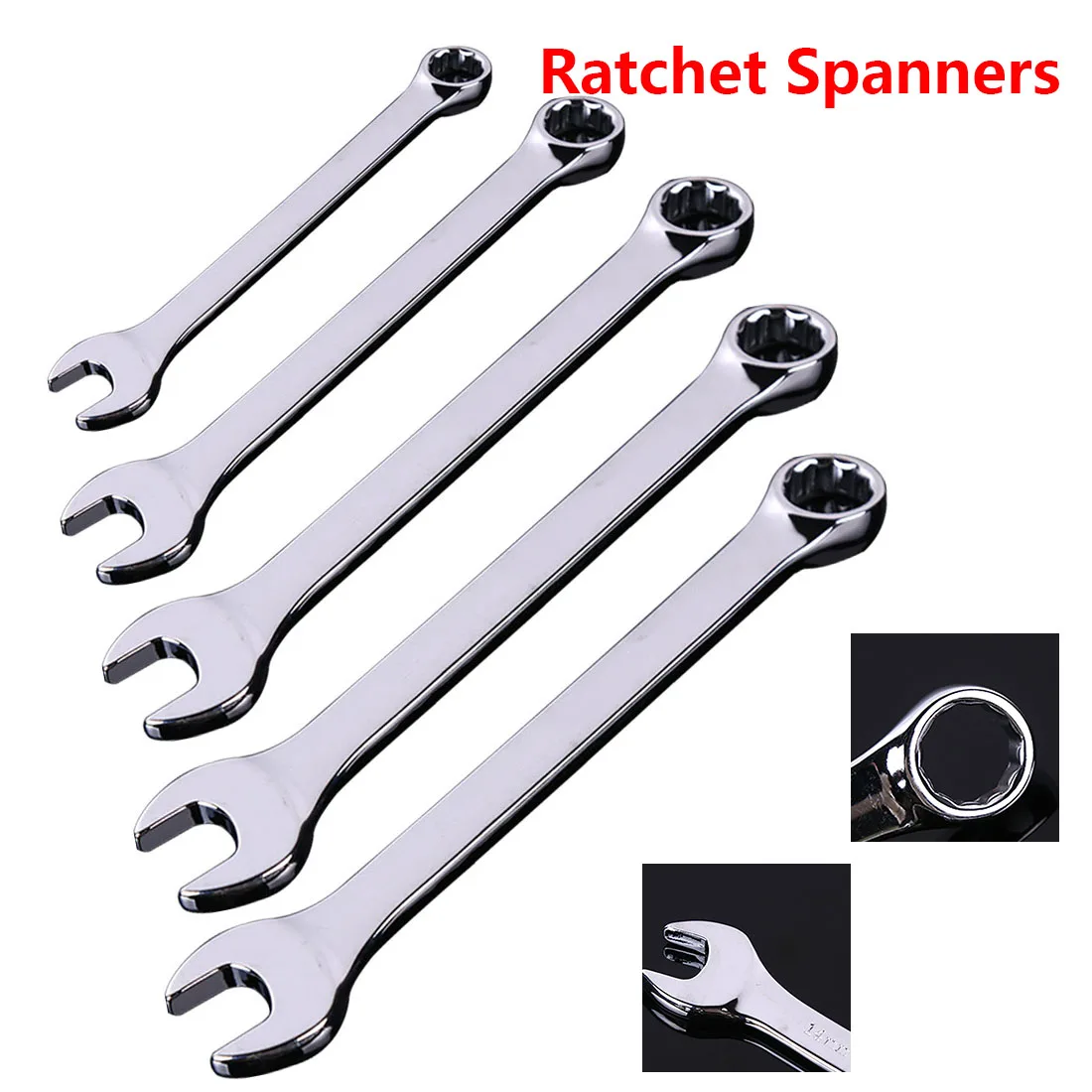 Wrench Tool Set 5pcs 10-19mm Gear Ratchet Wrench Keys Geared Spanner Set of Keys Open End Torque Ratchet Spanner Combination
Wrench Tool Set 5pcs 10-19mm Gear Ratchet Wrench Keys Geared Spanner Set of Keys Open End Torque Ratchet Spanner Combination