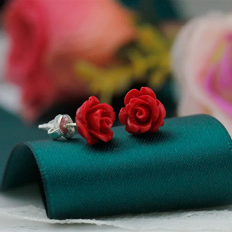 HOT new 2018 Artificial coral stone stud earrings with red roses and sterling-silver-jewelry Free to send fine jewelry box
HOT new 2018 Artificial coral stone stud earrings with red roses and sterling-silver-jewelry Free to send fine jewelry box
