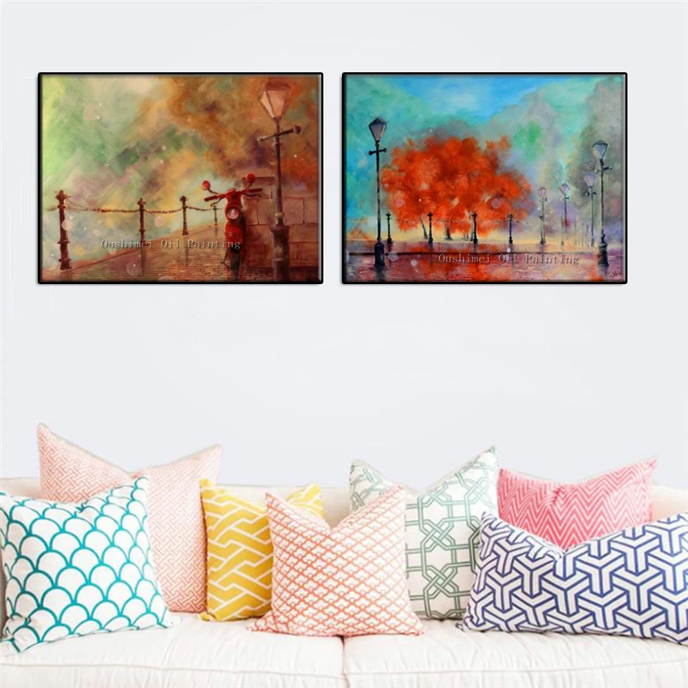 Hand Painted Home Decor Impression Landscape Pictures Modern Street View Painting Wall Picture On Canvas For Room Oil Paintings
Hand Painted Home Decor Impression Landscape Pictures Modern Street View Painting Wall Picture On Canvas For Room Oil Paintings