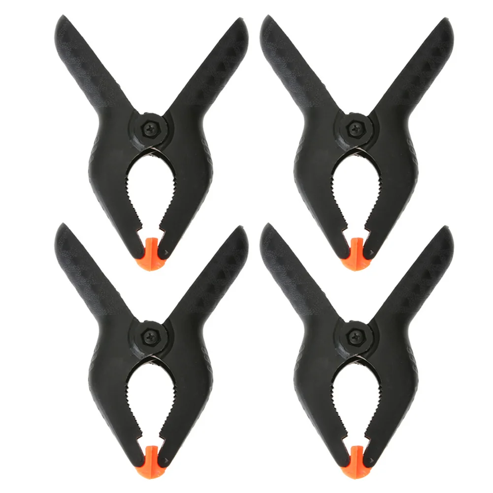 Image 4PCS 6 Inch Plastic Nylon Spring Clamps Clip Tips Set for Photography plate Background Woodworking