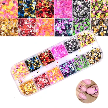 1 Set Dazzling Round Nail Glitter Sequins Dust Mixed 12 Grids 1/2/3mm DIY Charm Polish Flakes Decorations Manicure Tips
1 Set Dazzling Round Nail Glitter Sequins Dust Mixed 12 Grids 1/2/3mm DIY Charm Polish Flakes Decorations Manicure Tips