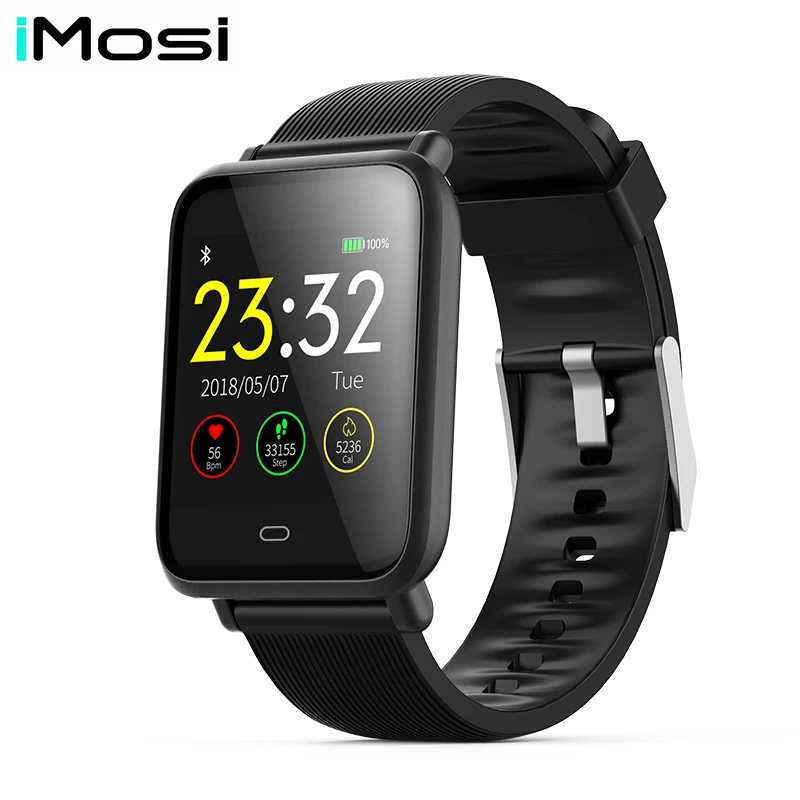 Imosi Q9 Blood Pressure Heart Rate Monitor Smart Watch IP67 Waterproof Sport Fitness Trakcer Watch Men Women Smartwatch
Imosi Q9 Blood Pressure Heart Rate Monitor Smart Watch IP67 Waterproof Sport Fitness Trakcer Watch Men Women Smartwatch