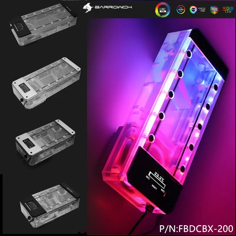 Barrowch PWM speed control type 17W water pump pump box integrated 150MM/200MM integrated pump box FBDCBX-200
Barrowch PWM speed control type 17W water pump pump box integrated 150MM/200MM integrated pump box FBDCBX-200