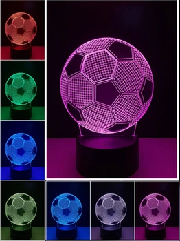3D Stylish LED Lamp Touch Sensor Football Shaped 3D Night Light for Soccer Sports Fans Best Gift 7 Color Changing Lighting Lamp
3D Stylish LED Lamp Touch Sensor Football Shaped 3D Night Light for Soccer Sports Fans Best Gift 7 Color Changing Lighting Lamp
