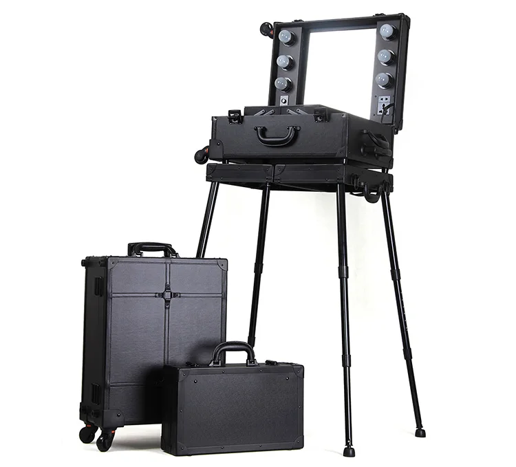 2 PCS Makeup Case with Light Cosmetic Box Beauty Bag Professional with Legs separated Makeup Case with table
2 PCS Makeup Case with Light Cosmetic Box Beauty Bag Professional with Legs separated Makeup Case with table