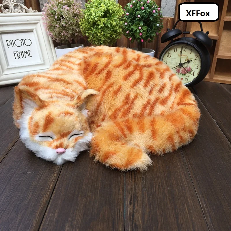 big real life sleeping cat model plastic&furs new yellow stripe cat doll gift about 29x31x10cm xf1429
big real life sleeping cat model plastic&furs new yellow stripe cat doll gift about 29x31x10cm xf1429