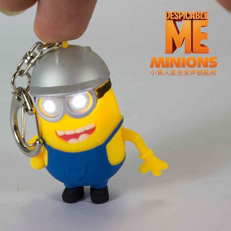 New arrive 3D LED Keychain talk minions Absenteeism Despicable me Sound Keychains with LED flashlight and sound
New arrive 3D LED Keychain talk minions Absenteeism Despicable me Sound Keychains with LED flashlight and sound