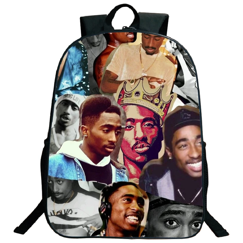 Детские рюкзаки Tupac 2Pac для мальчиков и девочек школьные сумки с крутым рисунком