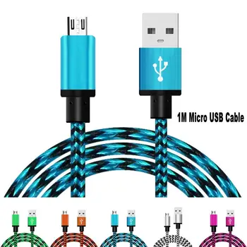 Universal Data Transmission Micro USB Charger Cable For Sumsung Galaxy S4 S5 S6 for Xiaomi for Huawei 5 colors