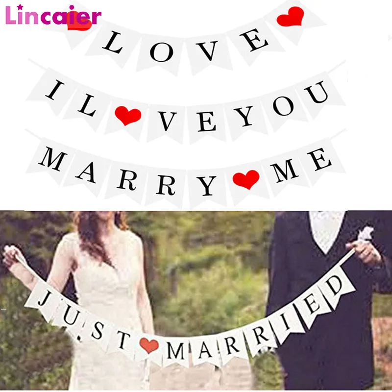 Just Married Banner Wedding Party Decoration party Marriage Car Bunting Fabric Flags Paper Garland Banners Decor Supplies
Just Married Banner Wedding Party Decoration party Marriage Car Bunting Fabric Flags Paper Garland Banners Decor Supplies