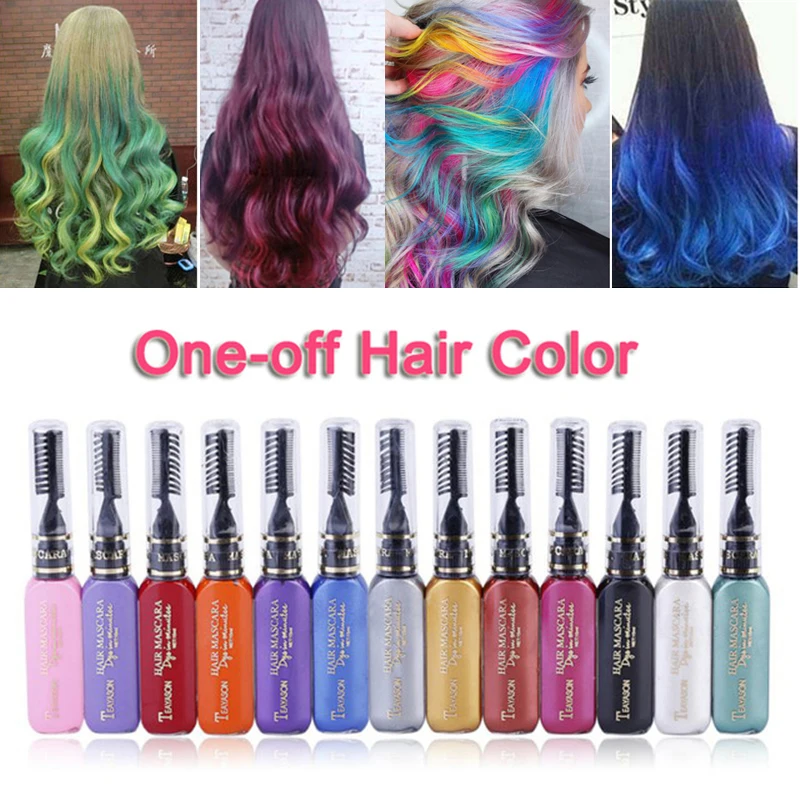 1PCS One-off Hair Color Dye Temporary Non-toxic DIY Hair Color Mascara Comb Washable One-time Hair Dye Crayons Blue Grey Purple
1PCS One-off Hair Color Dye Temporary Non-toxic DIY Hair Color Mascara Comb Washable One-time Hair Dye Crayons Blue Grey Purple