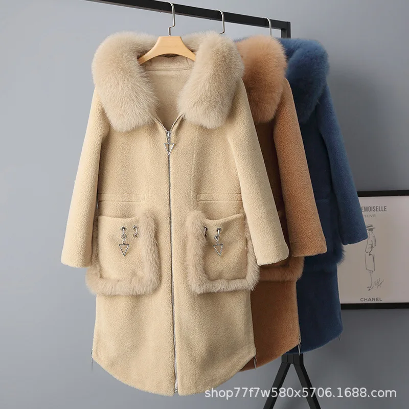 Fox Fur Hooded Real Fur Coat Wool Jacket Autumn Winter Coat Women Clothes 2019 Korean Vintage Sheep Shearling Abrigo Mujer T3259
Fox Fur Hooded Real Fur Coat Wool Jacket Autumn Winter Coat Women Clothes 2019 Korean Vintage Sheep Shearling Abrigo Mujer T3259