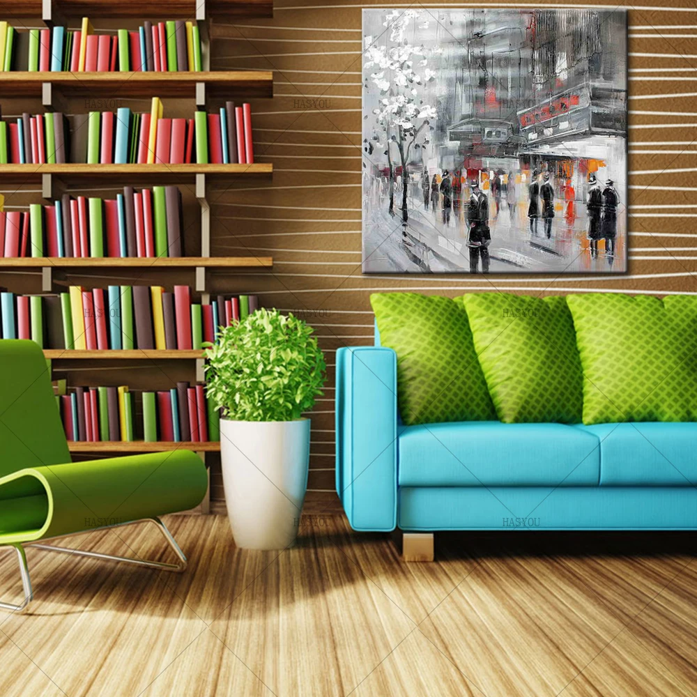 Unframed-Abstract-Modern-Landscape-New-York-City-Street-View-Handmade-Oil-Painting-On-Canvas-Home-Decor (1)