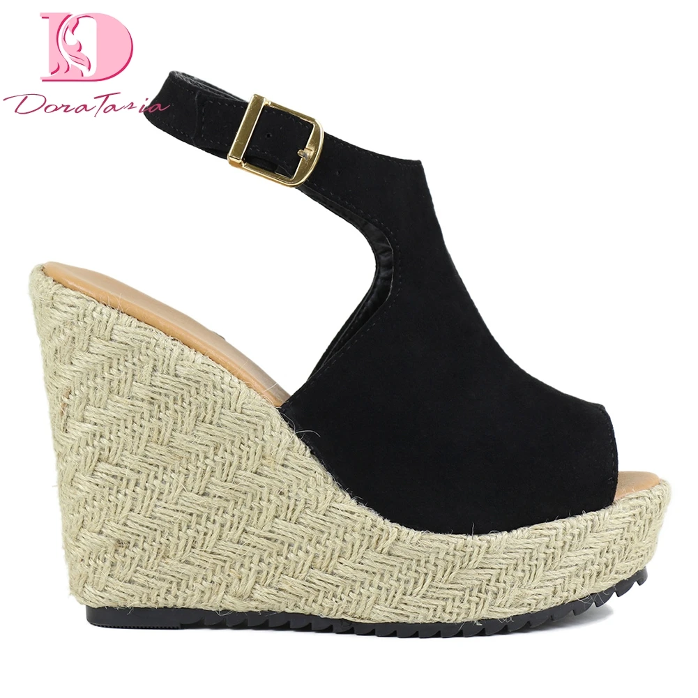 DoraTasia Bohemia style Summer wedge high heeled shoes Fashion plus Size 43 Sandals Women shoes leisure Shoes Woman sandals
DoraTasia Bohemia style Summer wedge high heeled shoes Fashion plus Size 43 Sandals Women shoes leisure Shoes Woman sandals