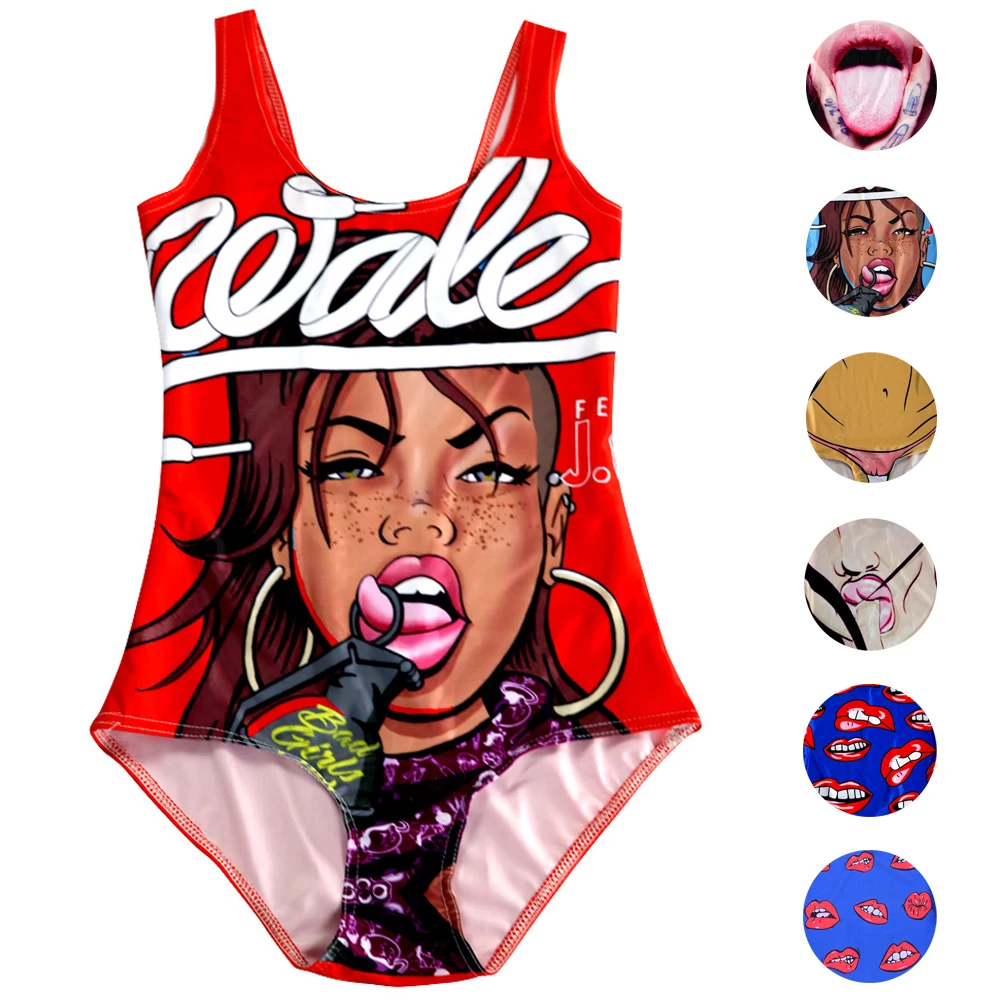 Sexy Bad Girl Club Bathing Suit Backless Bodycon Swimming Wear Beach Sport Suits Rock Women Cosplay Monokinis One Piece Swimsuit | Спорт и