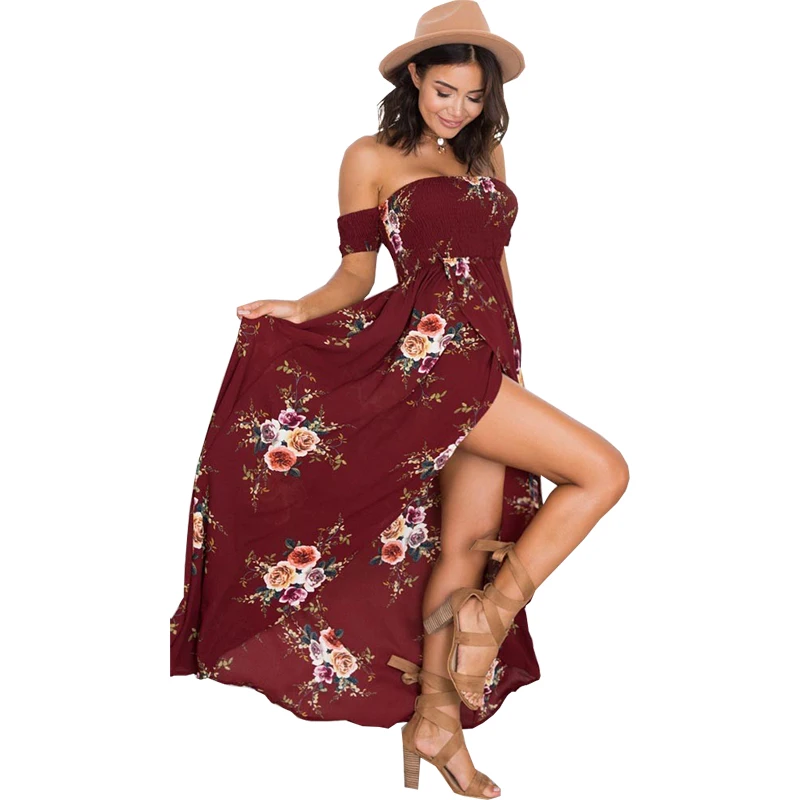 Women summer dresses 2019 new sexy off shouler wrapped chest slash collar strapless print bohemian maxi dress vestidos OYM0383
Women summer dresses 2019 new sexy off shouler wrapped chest slash collar strapless print bohemian maxi dress vestidos OYM0383