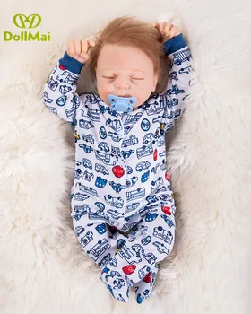 48cm Handmade Bebes reborn silicone dolls real alive lifelike newborn DIY high quality bedtime toy birthday gifts for chidren
48cm Handmade Bebes reborn silicone dolls real alive lifelike newborn DIY high quality bedtime toy birthday gifts for chidren