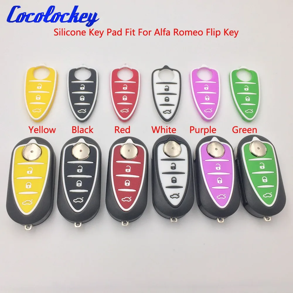 Cocolockey Replacement 3 Button Flip Key Case for Alfa Romeo Mito Brera Giulieta Remote Fob with Colorful Car Key Pad No Logo
Cocolockey Replacement 3 Button Flip Key Case for Alfa Romeo Mito Brera Giulieta Remote Fob with Colorful Car Key Pad No Logo
