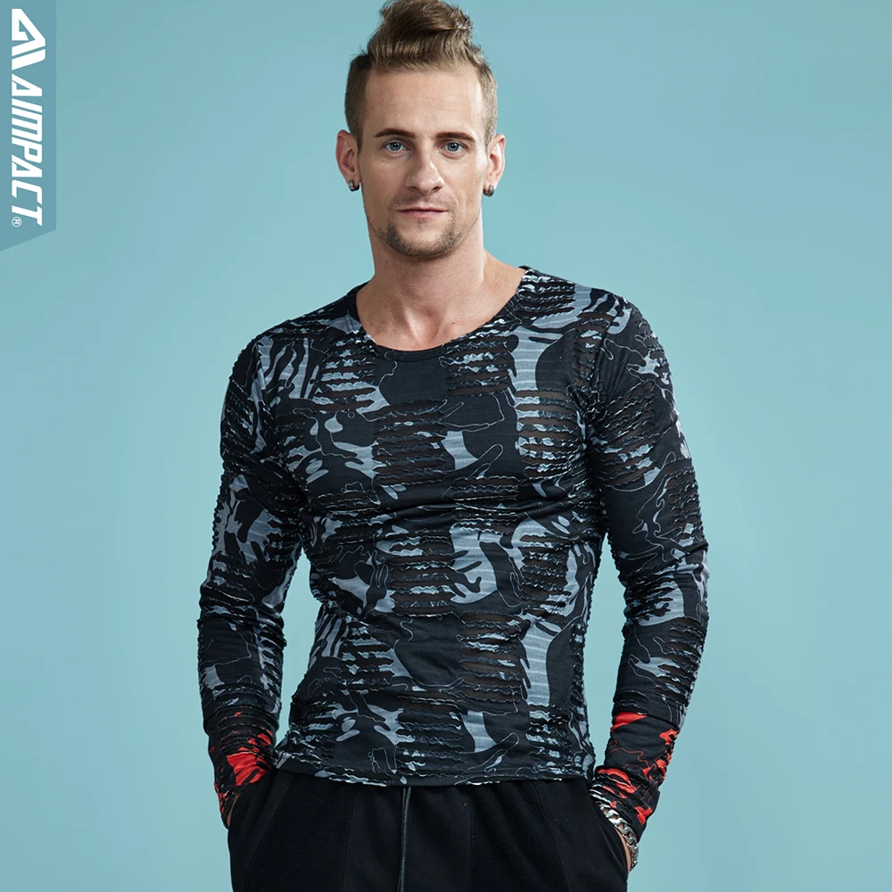 Aimpact Men's Long Sleeve Gradation Ripped-Holes T-shirt Men 2018 New Unisex Hipster Hip Hop Long Shirt Male Funny Tees AM3007
Aimpact Men's Long Sleeve Gradation Ripped-Holes T-shirt Men 2018 New Unisex Hipster Hip Hop Long Shirt Male Funny Tees AM3007