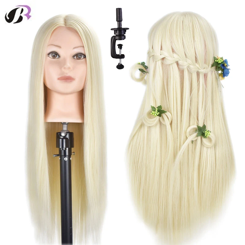 26 inch Female Hairstyles Training Head Blonde Synthetic Fiber Hair Mannequin Head Dolls For Hairdressing With Free Holder
26 inch Female Hairstyles Training Head Blonde Synthetic Fiber Hair Mannequin Head Dolls For Hairdressing With Free Holder