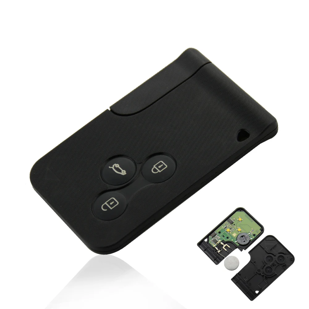 OkeyTech 2X 3 кнопки смарт карты 433 МГц ID46 чип для Renault Clio Logan Megane 2 Koleos Scenic Card