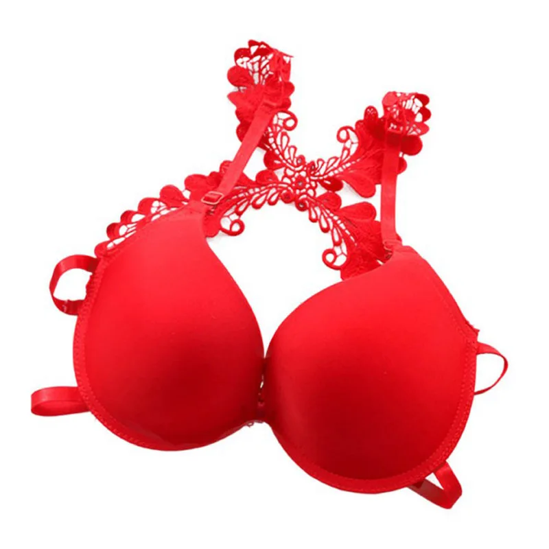 Women Sexy Frontal Lace Push Up Bra Seamless Bra Racer Back Front Closure 75B 80B 85B 5 Colors
Women Sexy Frontal Lace Push Up Bra Seamless Bra Racer Back Front Closure 75B 80B 85B 5 Colors