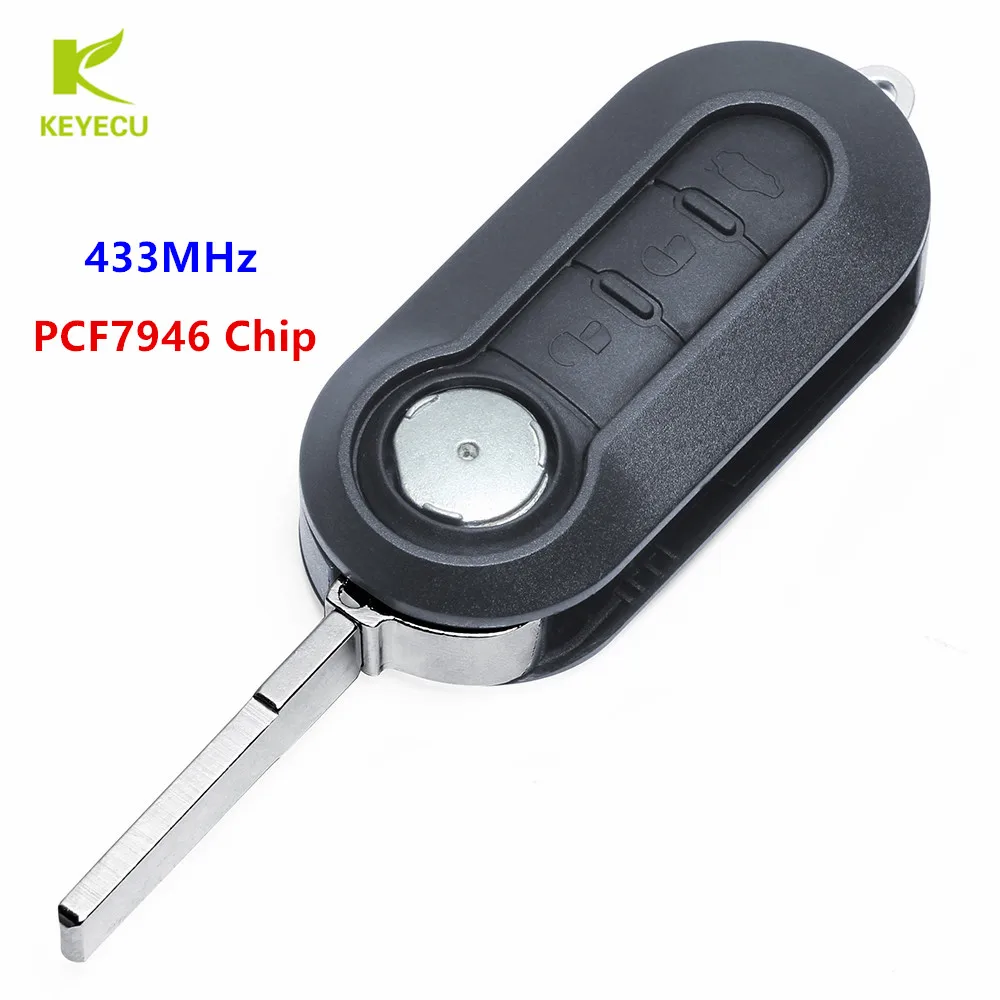 KEYECU Replacement Flip Remote Key Fob 433MHz PCF7946 for Fiat 500L Bravo Ducato, for Iveco Daily,for Peugeot Citroen Alfa
KEYECU Replacement Flip Remote Key Fob 433MHz PCF7946 for Fiat 500L Bravo Ducato, for Iveco Daily,for Peugeot Citroen Alfa