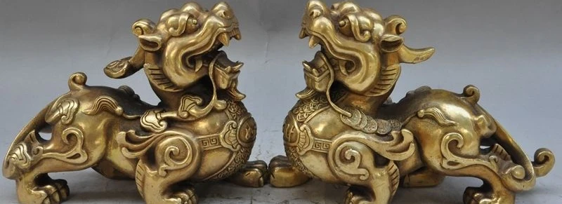 9"chinese brass animal wealth rich lucky Brave troops Pixiu Unicorn beast statue
9"chinese brass animal wealth rich lucky Brave troops Pixiu Unicorn beast statue