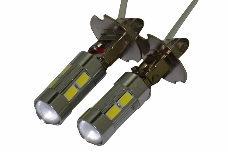 2x H3 10W Canbus High Power For Fog Driving DRL LED Light Bulb Lamp Bright White