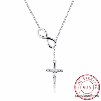 SMTCAT INRI Crucifix Jesus Christian 925 Sterling Silver Infinite Cross Pendant Necklaces for women Catholic Fine Jewelry
SMTCAT INRI Crucifix Jesus Christian 925 Sterling Silver Infinite Cross Pendant Necklaces for women Catholic Fine Jewelry