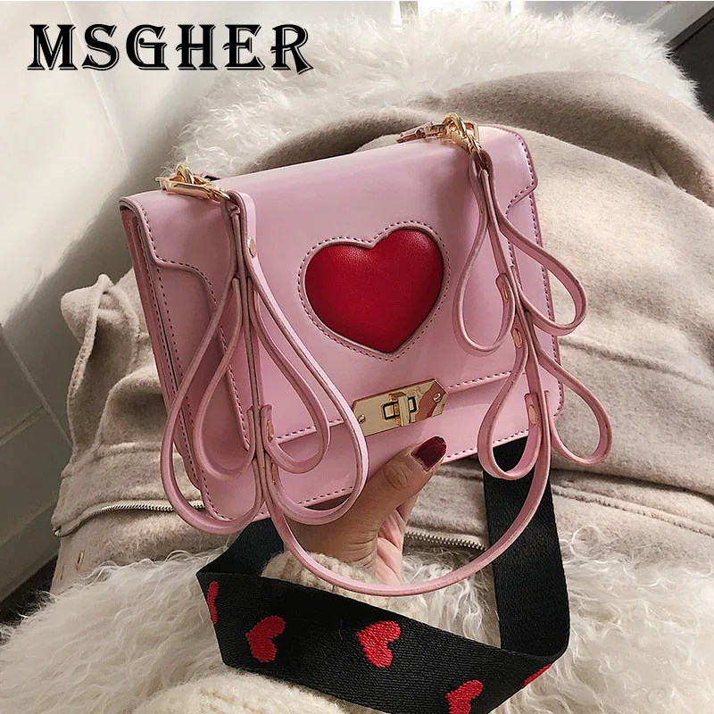 MSGHER Love Heart Luxury Women Handbag PU Leather Shoulder Bags Lady Solid Crossbody Hand Bag Sac A Main Femme
MSGHER Love Heart Luxury Women Handbag PU Leather Shoulder Bags Lady Solid Crossbody Hand Bag Sac A Main Femme