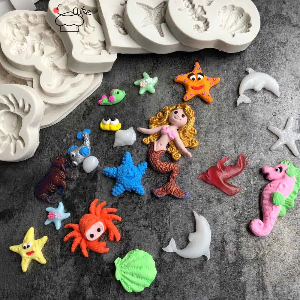 Aouke Molds Starfish & Seahorse,Little Mermaid,Crab and Fish,Octopus , Shell Sugar Buttons Silicone Mould
Aouke Molds Starfish & Seahorse,Little Mermaid,Crab and Fish,Octopus , Shell Sugar Buttons Silicone Mould