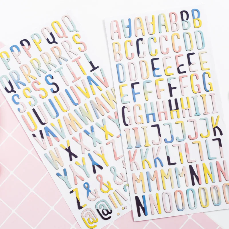 2pcs/pack Lovedoki Kawaii Color Letter Decorative Sticker Diary Album Label Sticker DIY Scrapbooking Stationery Stickers Escolar
2pcs/pack Lovedoki Kawaii Color Letter Decorative Sticker Diary Album Label Sticker DIY Scrapbooking Stationery Stickers Escolar