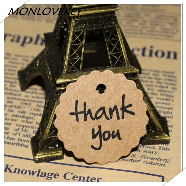 100pcs Kraft Paper Thank You Tag Paper Gift Tag Label Marks Decorations Fashion DIY Accessories vintage wedding decoration favor
100pcs Kraft Paper Thank You Tag Paper Gift Tag Label Marks Decorations Fashion DIY Accessories vintage wedding decoration favor