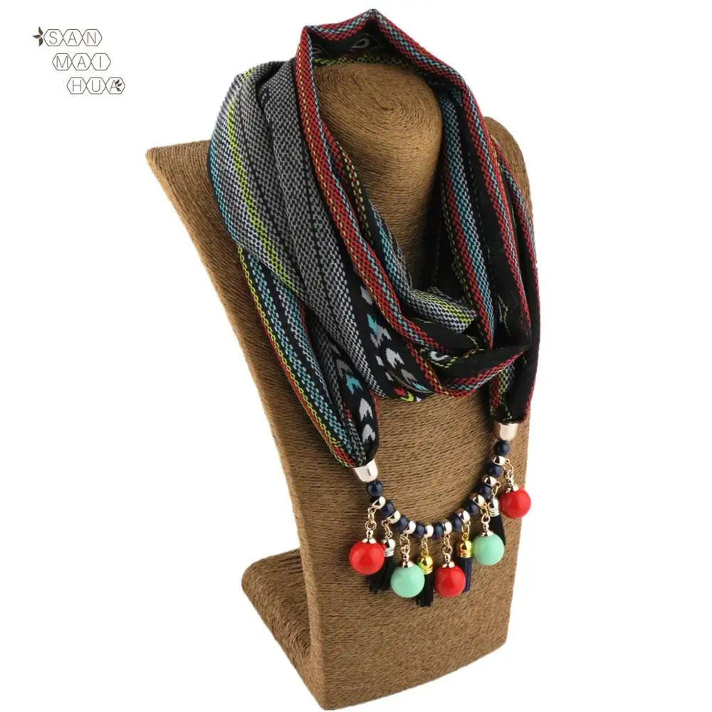Bohemia women Jewelry Beads jewelry pendant necklace scarf femme chiffon shawls wraps female foulard muslim head scarves
Bohemia women Jewelry Beads jewelry pendant necklace scarf femme chiffon shawls wraps female foulard muslim head scarves