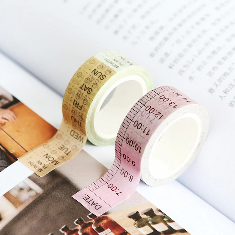1pc Creative Time Plan Washi Tape Week Daily Gradient Color Adhesive Tape DIY Scrapbooking Sticker Label Masking Tape
1pc Creative Time Plan Washi Tape Week Daily Gradient Color Adhesive Tape DIY Scrapbooking Sticker Label Masking Tape