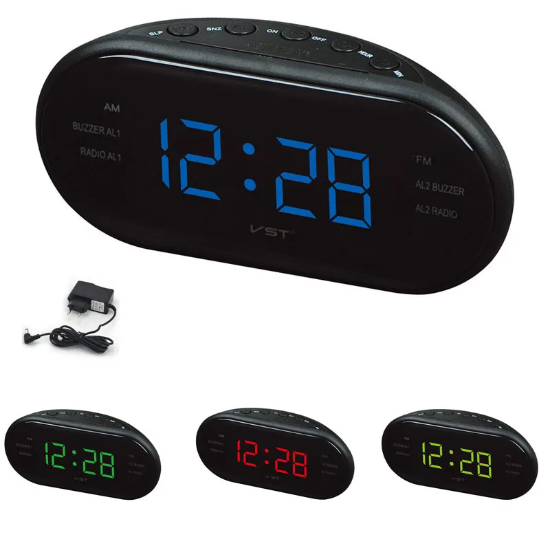 AM FM Radio Alarm Clock Large LED Digital Electronic Table Watch Shelf Desk Clocks With Backlight Snooze wake up Nixie clock
AM FM Radio Alarm Clock Large LED Digital Electronic Table Watch Shelf Desk Clocks With Backlight Snooze wake up Nixie clock
