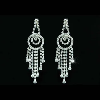 Queen Rhinestone Dangle Clip On Bridal Pageant Earrings Prom Accessories Jewelry CE1025
Queen Rhinestone Dangle Clip On Bridal Pageant Earrings Prom Accessories Jewelry CE1025