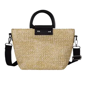 Fashion Straw Beach Bag Vintage Handmade Woven Shoulder Bag Raffia circle Rattan bags Bohemian Summer Vacation Casual Bags
Fashion Straw Beach Bag Vintage Handmade Woven Shoulder Bag Raffia circle Rattan bags Bohemian Summer Vacation Casual Bags