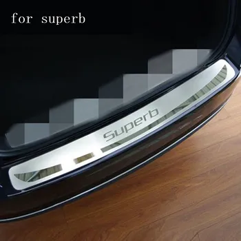 car Rogue Steel Rear Bumper Protector Sill Trunk Guard Cover Trim For Skoda superb 2016 2017 2018 Car Styling Accessories 1pcs
car Rogue Steel Rear Bumper Protector Sill Trunk Guard Cover Trim For Skoda superb 2016 2017 2018 Car Styling Accessories 1pcs