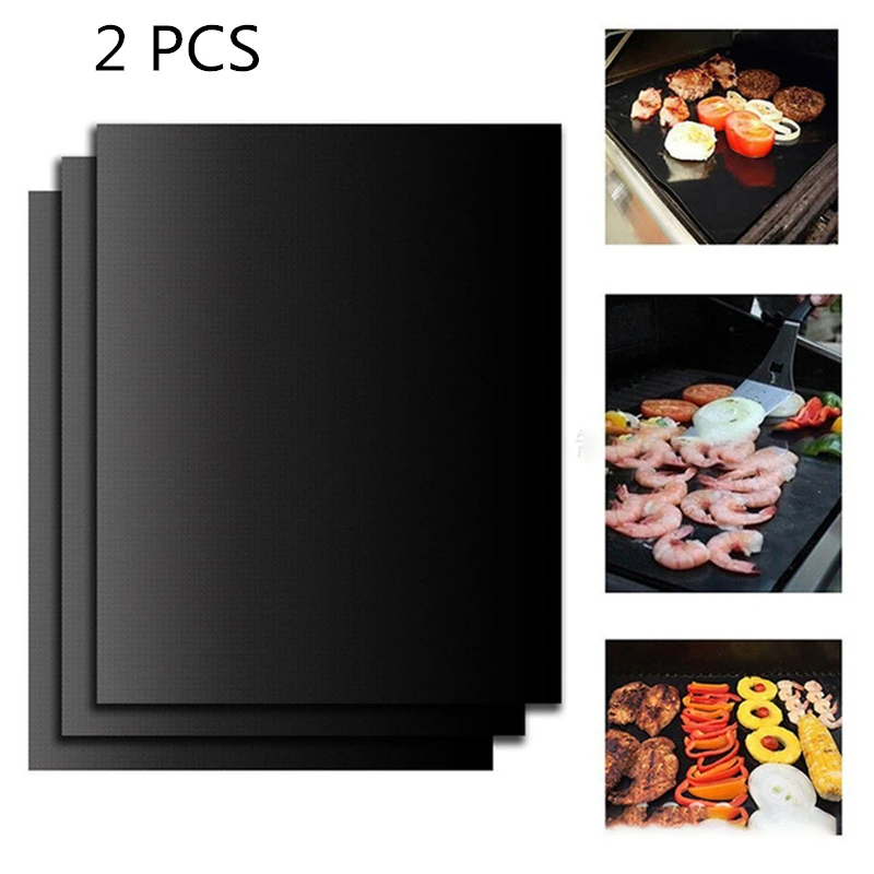 2pcs Reusable Non-Stick BBQ Grill Mat Pad Barbecue Baking Sheet 40X33cm Meshes Portable Outdoor Barbecue Mat Grill Mat Tools
2pcs Reusable Non-Stick BBQ Grill Mat Pad Barbecue Baking Sheet 40X33cm Meshes Portable Outdoor Barbecue Mat Grill Mat Tools