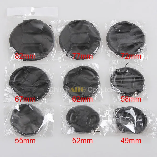 

2pcs Camera Lens Cap Protection Front Cover 49mm 52mm 55mm 58mm 62mm 67mm 72mm 77mm 82mm C/N Provide choose Free shipping