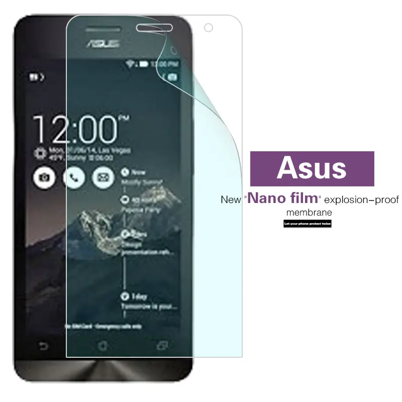 Лучшая Взрывозащищенная нано мягкая пленка для Asus ZenFone 5 A500CG Lite A502CG ZC600KL SD630